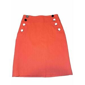 Orange Loft Pencil Skirt Size 2